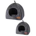 thumbnail image 1 of Almohadilla portátil para cama de perrera, cojín grueso y cálido para casa de perro, para gatitos y mascotas en invierno. Pequeño L, 1 of 3