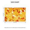thumbnail image 2 of Placemats Set of 4 / 6, Autumn Maple Leaves Placemats for Dining Table Indoor/Outdoors Heat Resistant Washable Placemats 18" x 12", 2 of 8
