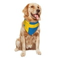 thumbnail image 4 of Swedish Flag Dog Bandanas Triangle Dog Scarfs For Small Medium Large Dogs And Cats, 4 of 6