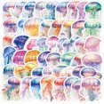 thumbnail image 1 of Paquete de pegatinas Jellyfish, 50 unidades, vinilo estético con forma de océano, 1 of 2