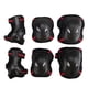 thumbnail image 2 of Xihbxyly Equipo de Protección 6 En 1: Rodilleras, Coderas y Muñequeras. Material Duradero y Cómodo. Ideal para Patineta, Patinaje En Línea, Bmx y Ciclismo. Multideportivo. Talla Ajustable. Color Rojo, 2 of 7