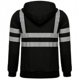 thumbnail image 2 of Men Hi Vis Viz Hoodie Sweatshirt Safety High Visibility Work Jacket, 2 of 3
