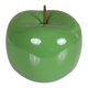 thumbnail image 4 of Estatua moderna de manzana, figura decorativa de cerámica, adorno artesanal para Navidad. Verde grande, 4 of 9