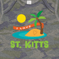 thumbnail image 4 of Inktastic I Love St. Kitts Boys or Girls Baby Bodysuit, 4 of 5
