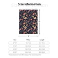thumbnail image 5 of Rateoe Flower Pattern Flannel Throw Blanket, Ultra-soft Blanket for Bed, Couch, Car, Hypoallergenic Anti-pilling blanket-50"x40"(Vertical), 5 of 6