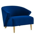 thumbnail image 2 of Modway Odyssey Performance Velvet Armchair in Navy, 2 of 8