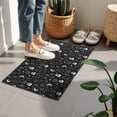 thumbnail image 4 of Black White Gothic Cat Skull Moon Pattern Door Rugs,Washable Non Slip Door Mats Indoor,Decorative Door Mats,Entry Mat Indoor for Entrance,Bedroom,Kitchen,Bathroom,16"x24", 4 of 6