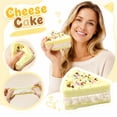 thumbnail image 2 of Simulation Triangle Cheese Shape Squishy for Adults Soft Sensory Gadget Multicolored Realistic Food Office Desk Accessory Pressure Relief Tool 2.8x2.2x1.8 Inch 1 Pack, 2 of 10