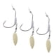 thumbnail image 4 of Juego de 3 anzuelos de pesca con cables, anzuelo de acero con alto contenido de carbono para agua dulce y agua salada 03 de oro (5.5 g) Macarena Cabeza Gancho de pesca de la cabeza de plomo, 4 of 8
