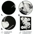 thumbnail image 3 of Designart "Apple Blossom Monochromatic gracefulness XXVI" Floral Metal Art Print, 3 of 5