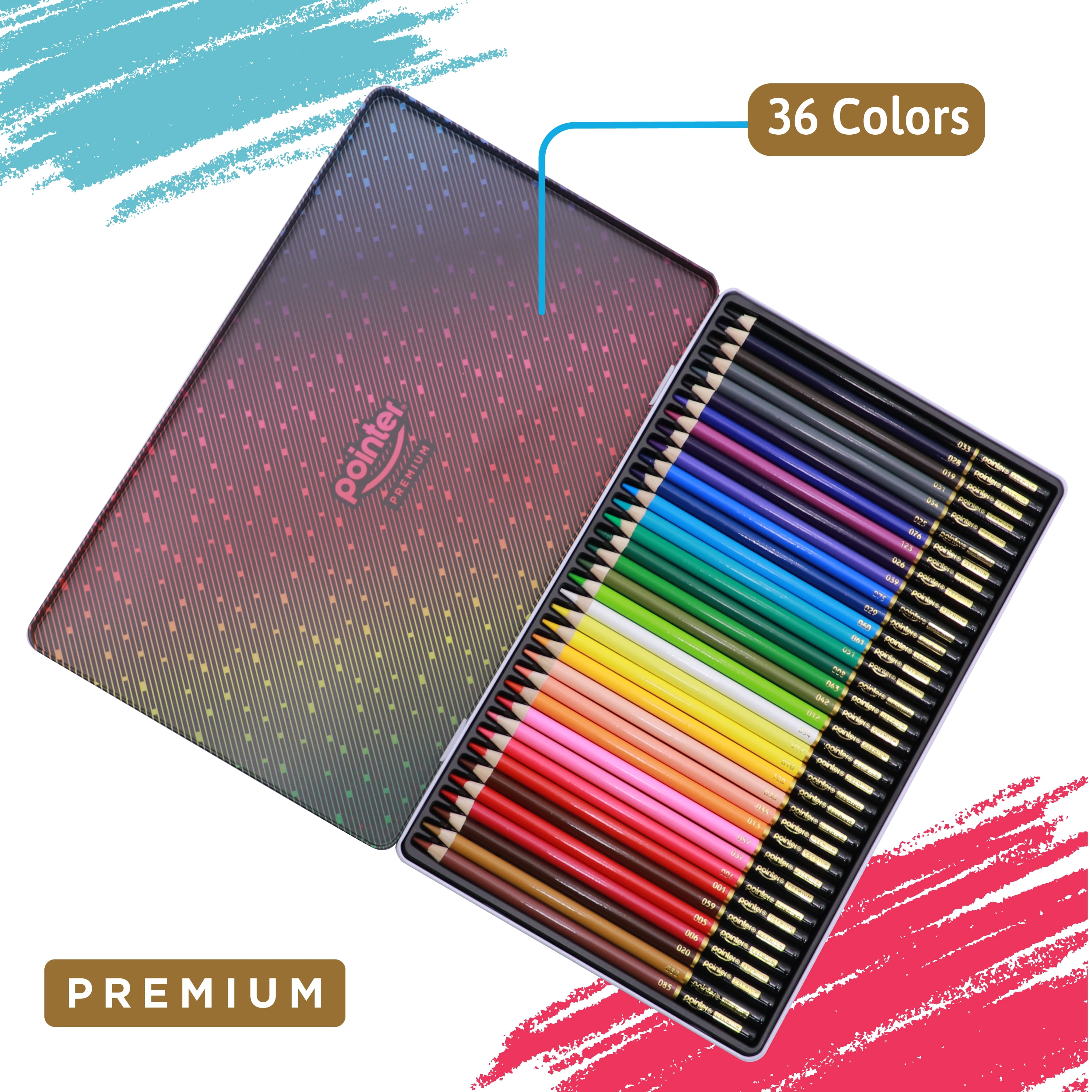 Pointer PREMIUM Colored Pencils 36 Count