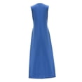 thumbnail image 4 of Vestido largo de verano para mujer, vestido largo ligero y elegante sin mangas para L, 4 of 7
