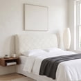 thumbnail image 5 of Bedroom Headboard Bed Soft Stretch Velvet Slipcover Quilted Padded Headboard Protector,47x26x10 inch, 5 of 7