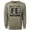 Military Green, variant on Gymish Ferrum Forever Workout T-Shirt for Men – Funny Gym Shirt, Lifting Tee, Deadlift Shirt, Heather Grey with Sleeve Logo, Small
