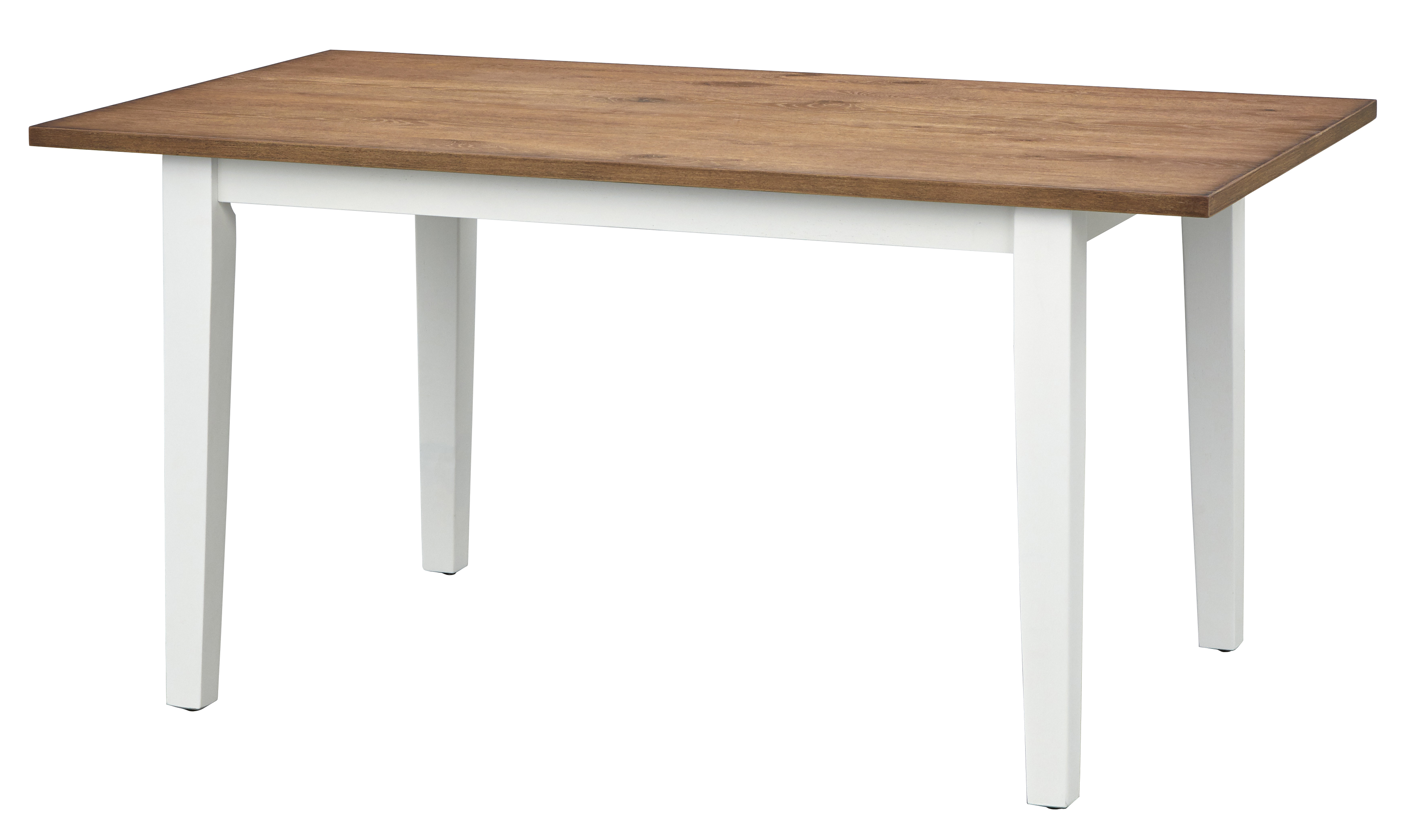 TMS Nashville Farmhouse Dining Table, Driftwood and White