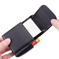 thumbnail image 3 of L Blue Funda protectora unisex de cuero Pu para caja de cigarrillos con funda para encendedor, 3 of 5