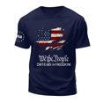 thumbnail image 5 of mgoYE 250 Shirt Independence Day Short Sleeve Graphic T-Shirt 4th of July Tee Tops Men's Tshirts(Dark Blue,S), 5 of 6