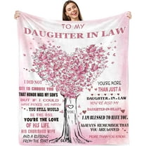 Daughter in Law Gifts,Gifts for Daughter in Law Blanket 50x60,Christmas Birthday Gifts for Daughter in Law,Daughter in Law Gifts from Mother in Law,Future Daughter in Law Birthday Wedding Gift