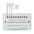 thumbnail image 3 of Smart In Wall Outlet for  Home, 2.4G WiFi Touch Night Light Switch with USB and Type C Charger Port, Voice Control Smart Plug for College Dorm Room, Home, Cruise and Kitchen, 3 of 7