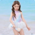 thumbnail image 6 of lnmuld Ballet Leotards for Girls Toddler Dance Ballet Leotard with Skirt Ballerina Dresses Tutu Outfits Flutter Sleeve Size:5-6 Years, 6 of 6