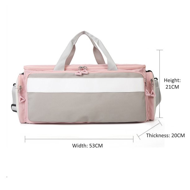 Bolsa De Ejercicios Nylon Fitness Bag Mochila deportiva con hebilla desmontable para hombres y mujeres (rosa) Ndcxsfigh Para Estrenar
