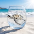 thumbnail image 6 of Sulaicai Artisanal Marine Animal Stemless Glassware, Novelty 2D Hand-Painted Marine Animal Pattern Wine Glasses, Coastal Home Decor Gift for Ocean Lovers, #A, 6 of 8