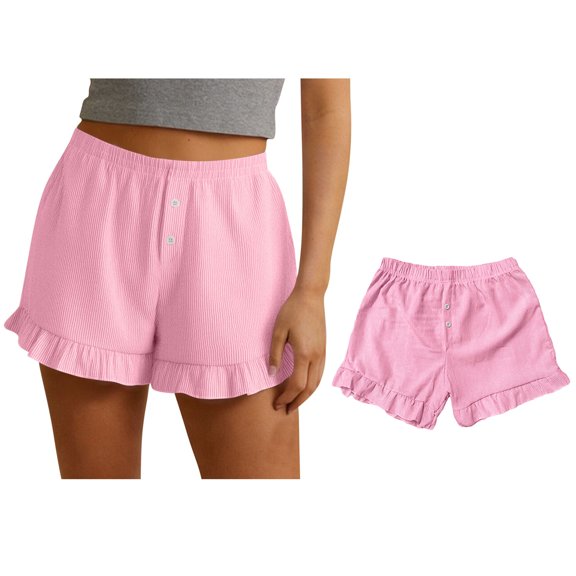 Shorts Womens Elastic Waist Shorts Loose Comfy Shorts Lounge Short Cute Summer Shorts Womans Clothes