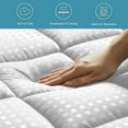King Mattress Pad Quilted Fitted Mattress Protector Cooling Pillow Top