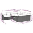 thumbnail image 2 of vidaXL Garden Sofa Set Black, 2 of 10