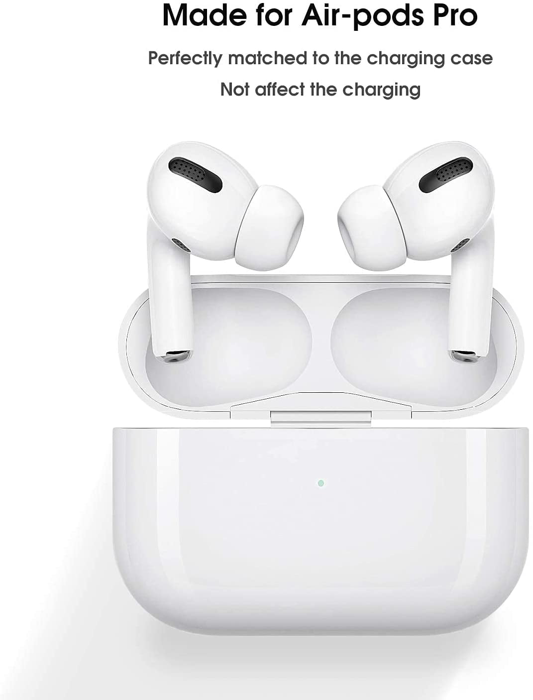 Replacement Ear Tips for Airpods Pro with Noise Reduction Hole, Silicone Ear Tips for Airpods Pro and Fit in The Charging Case