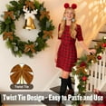 thumbnail image 4 of 24 Pack Pink Velvet Twist Tie Bows for Christmas Tree, Pre-Tied Small Christmas Bows for Wreath, Tree, Gift Wrapping, Treat Bags, DIY Craft, Party Favors, Home Decoration, 4 of 9