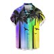thumbnail image 5 of Blusa y camisa de manga corta con cuello vuelto para hombre, blusa informal de moda con cuello vuelto, blusa estampada de manga corta con botones, blusa de poliéster para hombre, 5 of 6