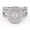 10K White Gold, variant on Twisted Shank Double Halo Bridal Set Ring for Women, 1.10ctw Emerald Cut Lab Grown Diamond Engagement Wedding Ring 14K White Gold Over Sterling Silver F-G, VS-SI Quality Ring Size-9