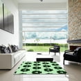 thumbnail image 6 of Ahgly Company Indoor Square Patterned Dark Forest Green Area Rugs, 6' Square, 6 of 6