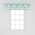 thumbnail image 2 of Ambesonne Geometric Valance Pack of 2, Abstract Watermelon Drawn, 54"X12", Pale Seafoam Sea Green, 2 of 4