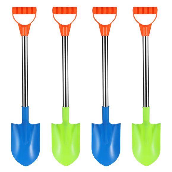 Toyvian 4pcs Mini Sand Shovels Beach Toys Sand Dredging Plastic Spade Playing Beach Toys