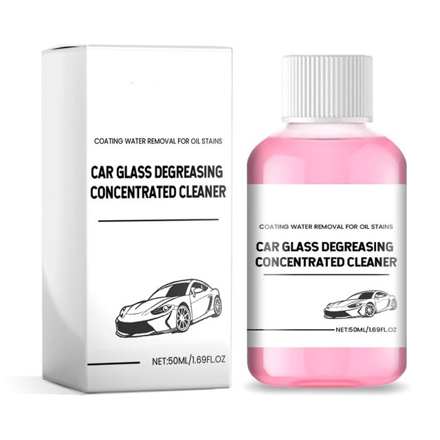 Hxlamzoo Powerful Car Windshield Oil Film Remover - Streak-Free Cleaner with Protective Barrier, 50ml Concentrated Formula for All Auto Glass