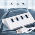 thumbnail image 3 of Adaptador de concentrador OTG con 4 puertos USB y múltiples interfaces para teléfono, tableta y computadora de escritorio, 3 of 8
