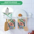 thumbnail image 4 of Yayeee Pot Holders Kitchen Heat Resistant with Pocket 7"x9.8" Cotton Oven Cooking Hot Pads, Dark Floral, 4 of 7