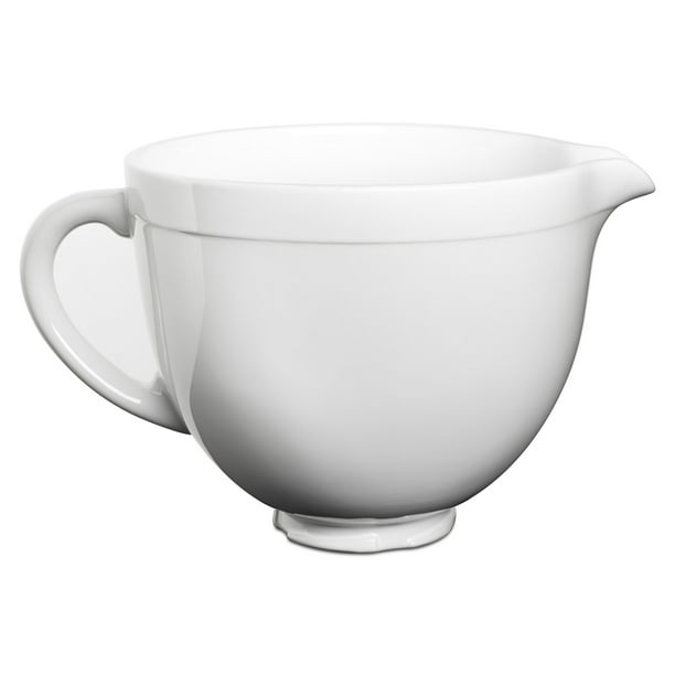 KitchenAid 5 Quart Ceramic Bowl, White