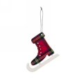 thumbnail image 1 of Red Plaid Skate Ornament, 1 of 1