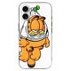 thumbnail image 1 of Funda de TPU Garfield para iPhone 16: ultrafina, a prueba de golpes, antiamarilleo, resistente a arañazos, compatible con carga inalámbrica, agarre mejorado, estilo negro., 1 of 7