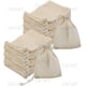 thumbnail image 1 of 100 bolsas de algodón con cordón, bolsa de muselina natural sin blanquear de 4 x 3 pulgadas/10 x 8 cm para especias, té y hierbas, 1 of 5