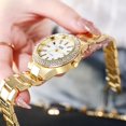 thumbnail image 2 of Relojes De Pulsera Para Mujer, Relojes De Diamantes De Cristal, Reloj De Acero Inoxidable Resistente Al Agua matsuzay AP007365-03, 2 of 5