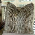 thumbnail image 1 of Thomas Collection Brown Gray Faux Fur Throw Pillow - 17422, 1 of 5