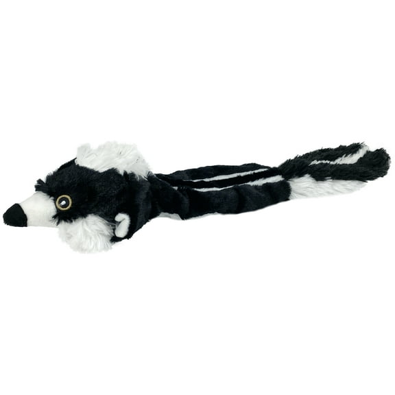 Vibrant Life Stuffing Free Skunk Dog Toy with Squeaky Ball, 20 inches