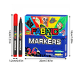 thumbnail image 2 of Permanent Fabric Markers for Clothes, 24 Colors Indelible Waterproof Paint Markers Fine Tip for Customizing T Shirts, Shoes & Fabric Craft Projects, 2 of 5