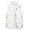 White, variant on Womens Puffer Vest Lightweight Synthetic Zip Up Sleeveless Jacket Vest Black XL