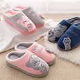 thumbnail image 3 of Fusipu Winter Soft Non-slip Cats Print Warm Women Men Non-Slip Indoor Shoes Slippers, 3 of 8