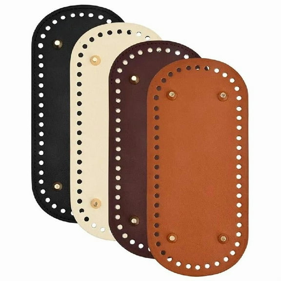 Crochet Bag Bottom Base 22x10cm 8x18cm PU Bag Bottom with Holes